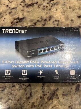 TRENDnet 5-Port Gigabit PoE+ Powered EdgeSmart Switch